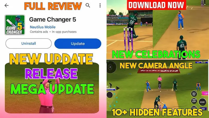 key features of game changer 5 cricket